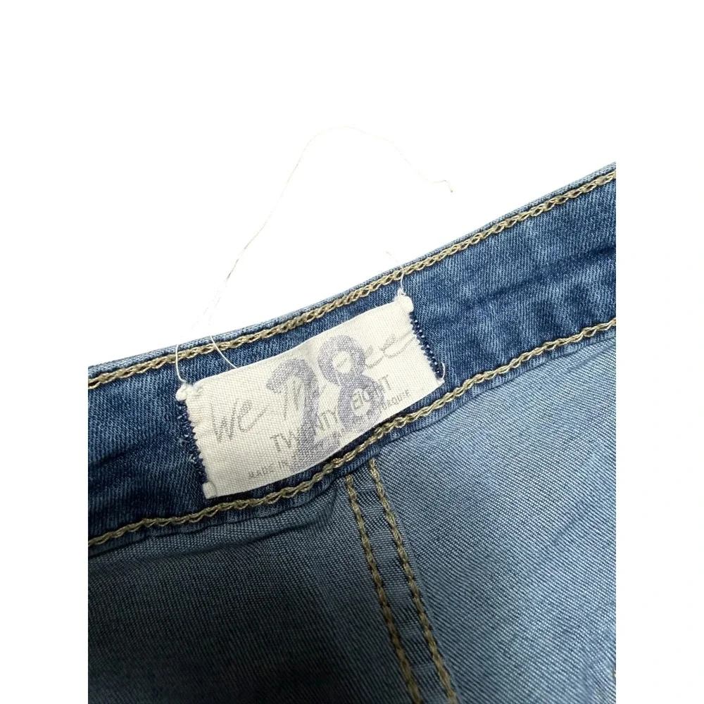 Free People Just Float On Flare‎ Jeans Light Wash High Rise Bell Bottom 28